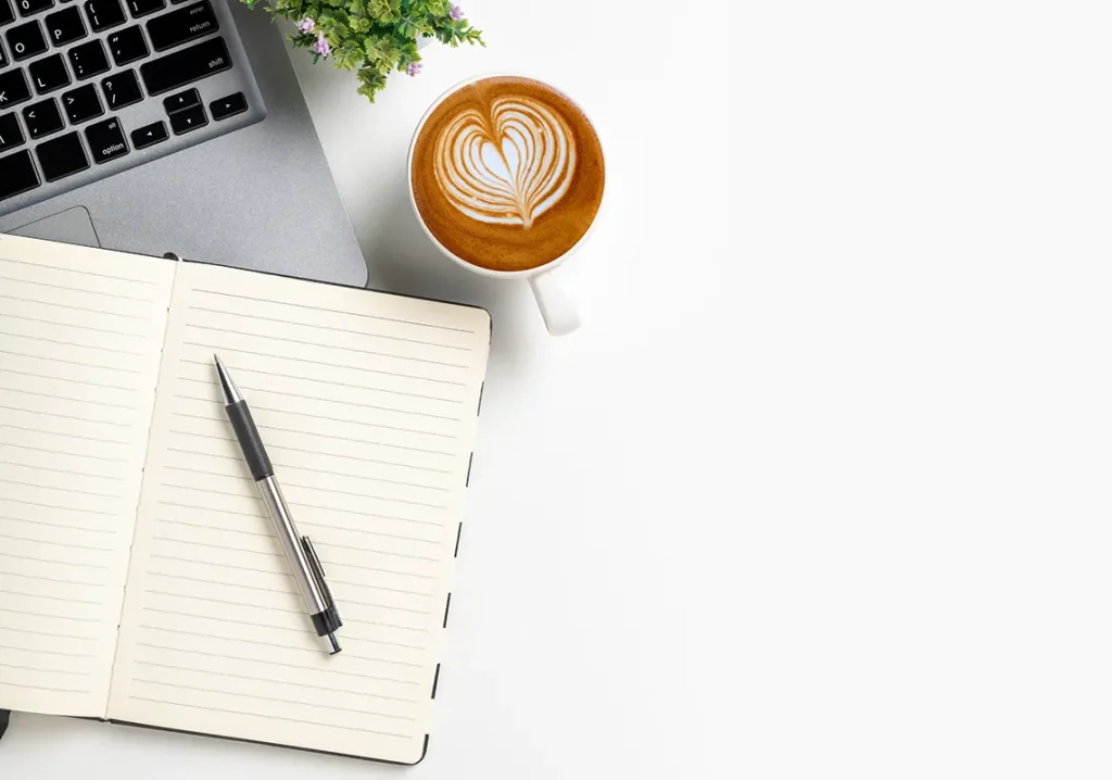 ノートブックとペン