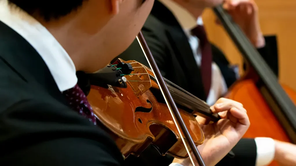 バイオリンを弾く男性